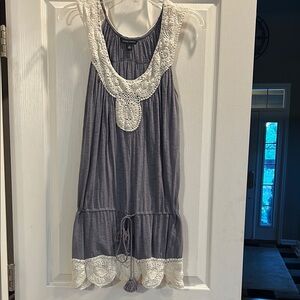 Banana Republic Textured Bluish Gray Top